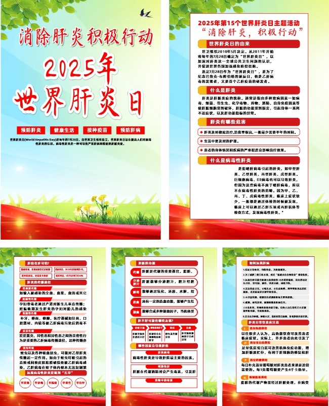 2025年世界肝炎日宣传系列海报