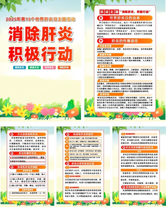 2025年世界肝炎日宣传系列海报