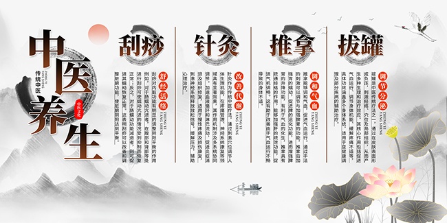 中医养生宣传展板设计