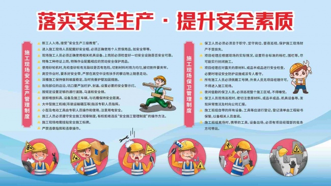 安全生产展板海报素材