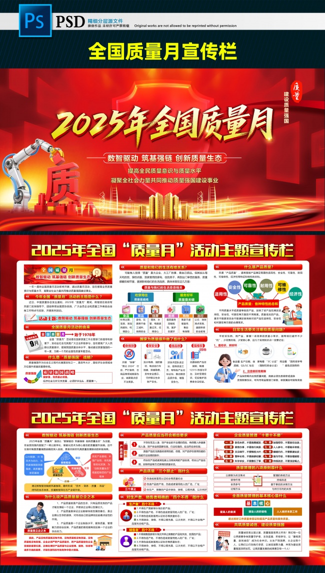 2025全国质量月主题宣传栏