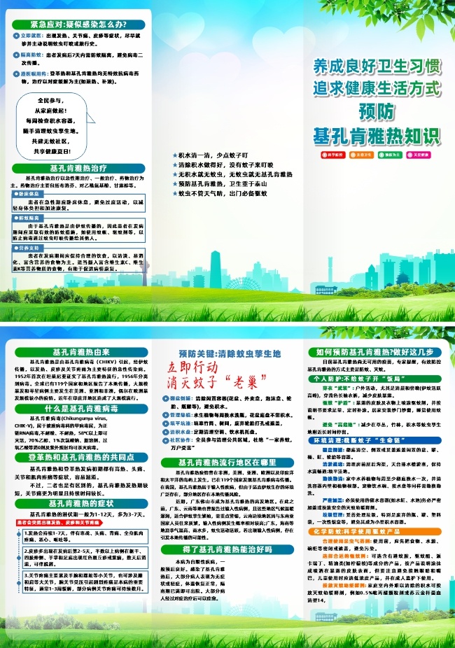 基孔肯雅热知识三折页