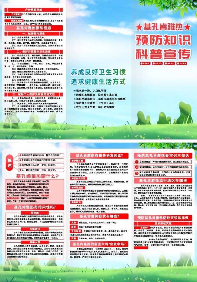 基孔肯雅热知识三折页