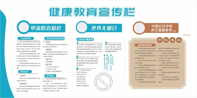 健康教育知识宣传展板