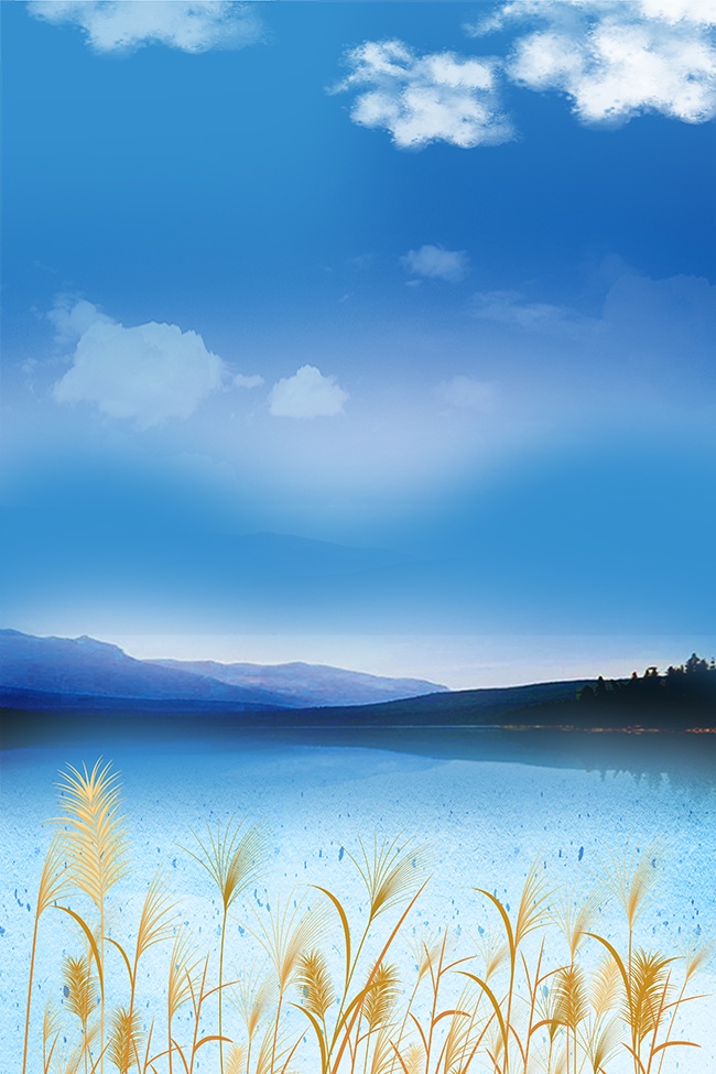 秋天风景插画图片素材