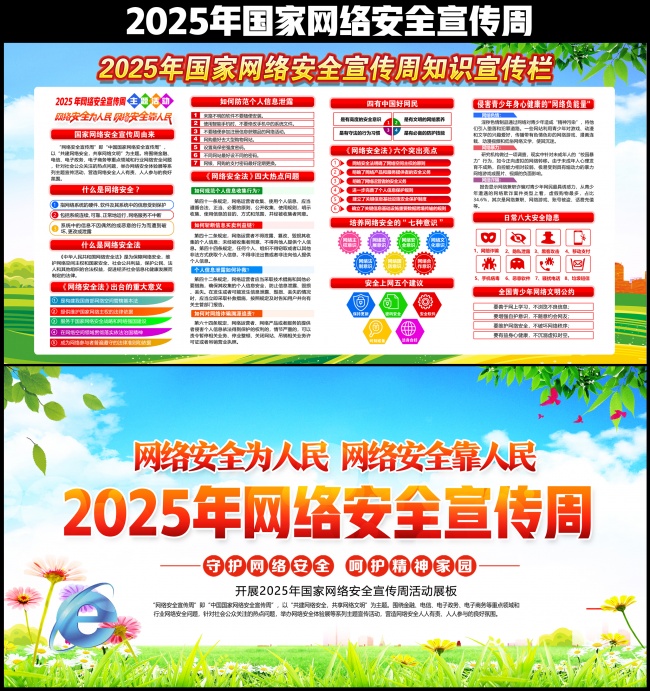 2025网络安全宣传周活动主题展板