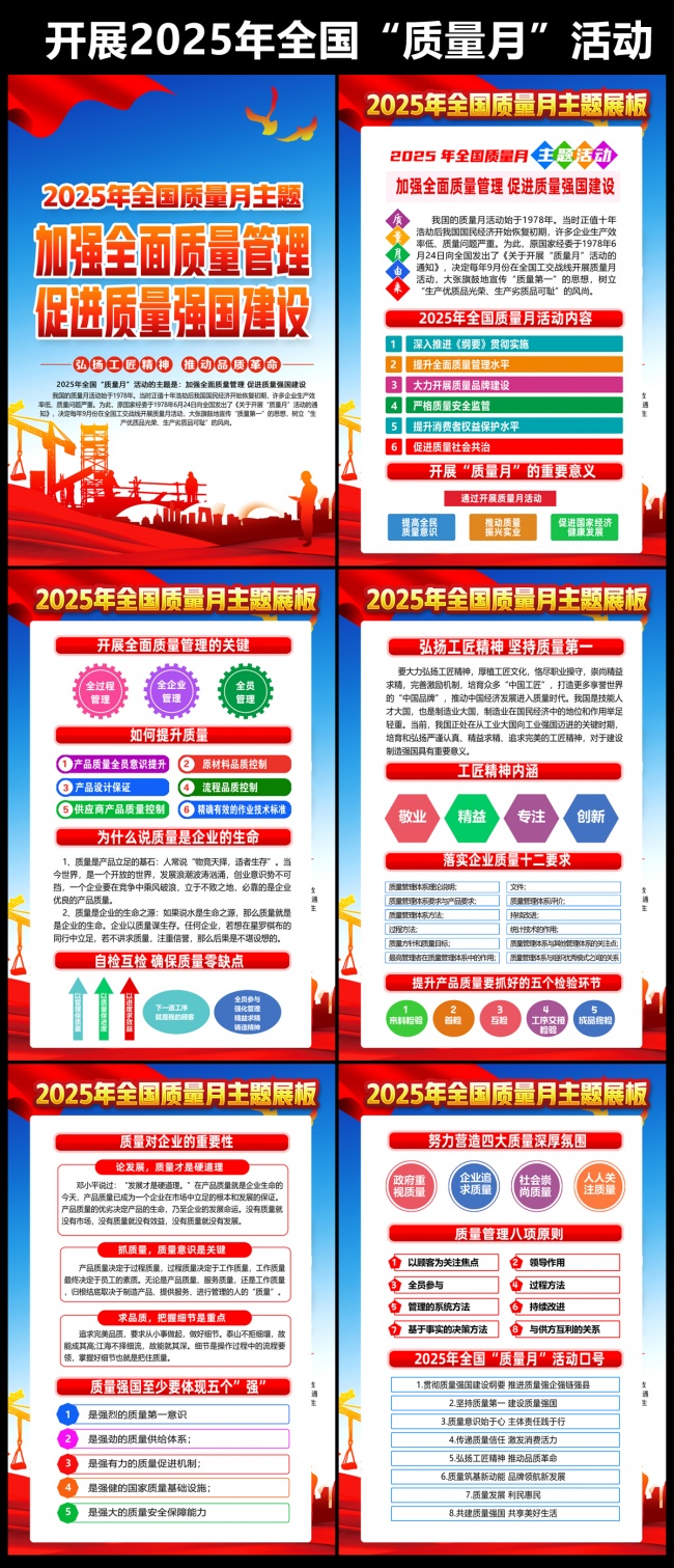 企业2025年全国质量月活动挂图