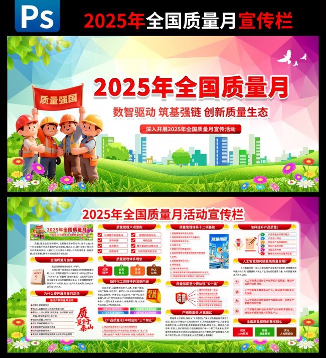 2025年全国质量月展板