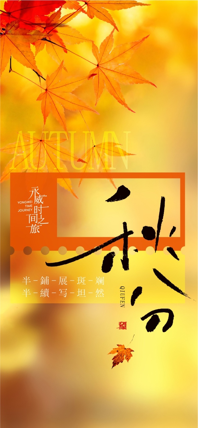 二十四节气立秋秋分海报