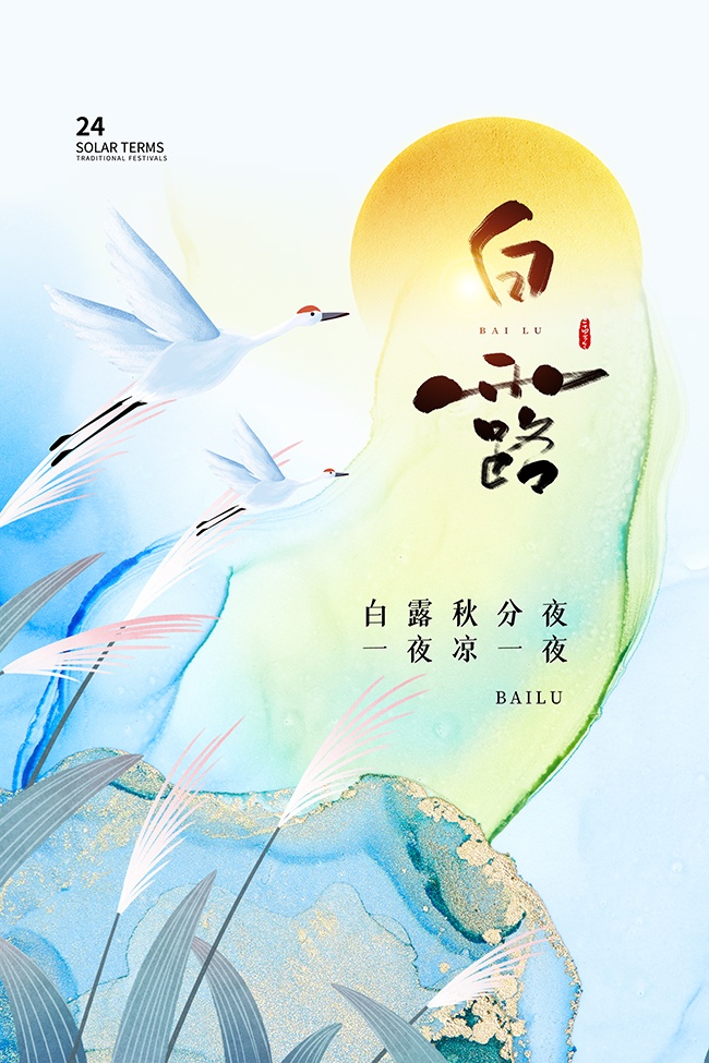 白露节气海报图片下载
