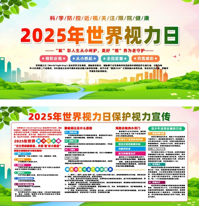 2025年世界视力日保护视力展板