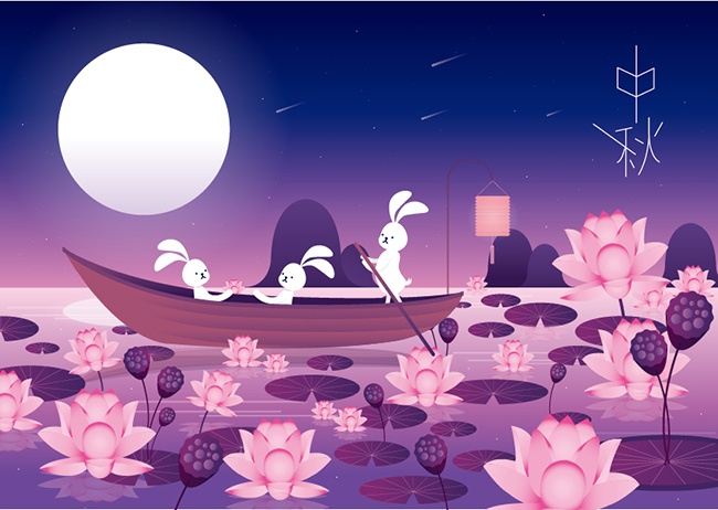 中秋节插画图片素材下载