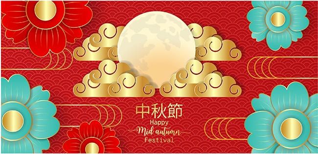 中秋节礼盒包装封面图片素材