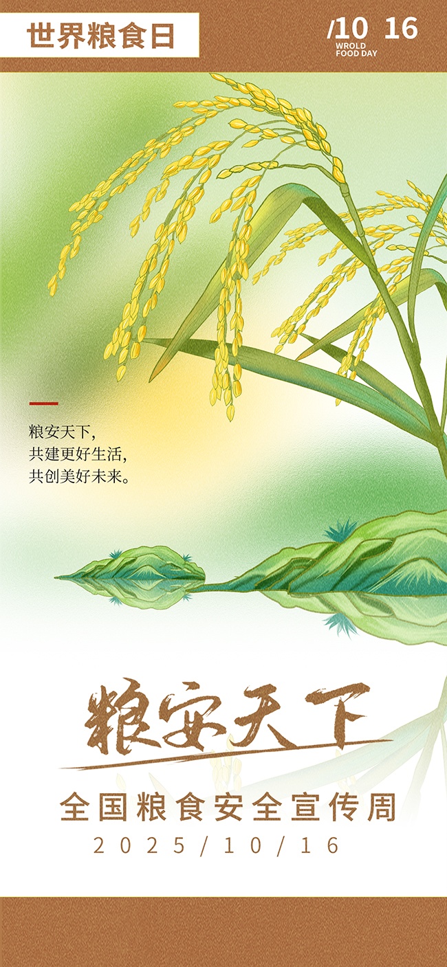 粮安天下大气世界粮食日宣传海报