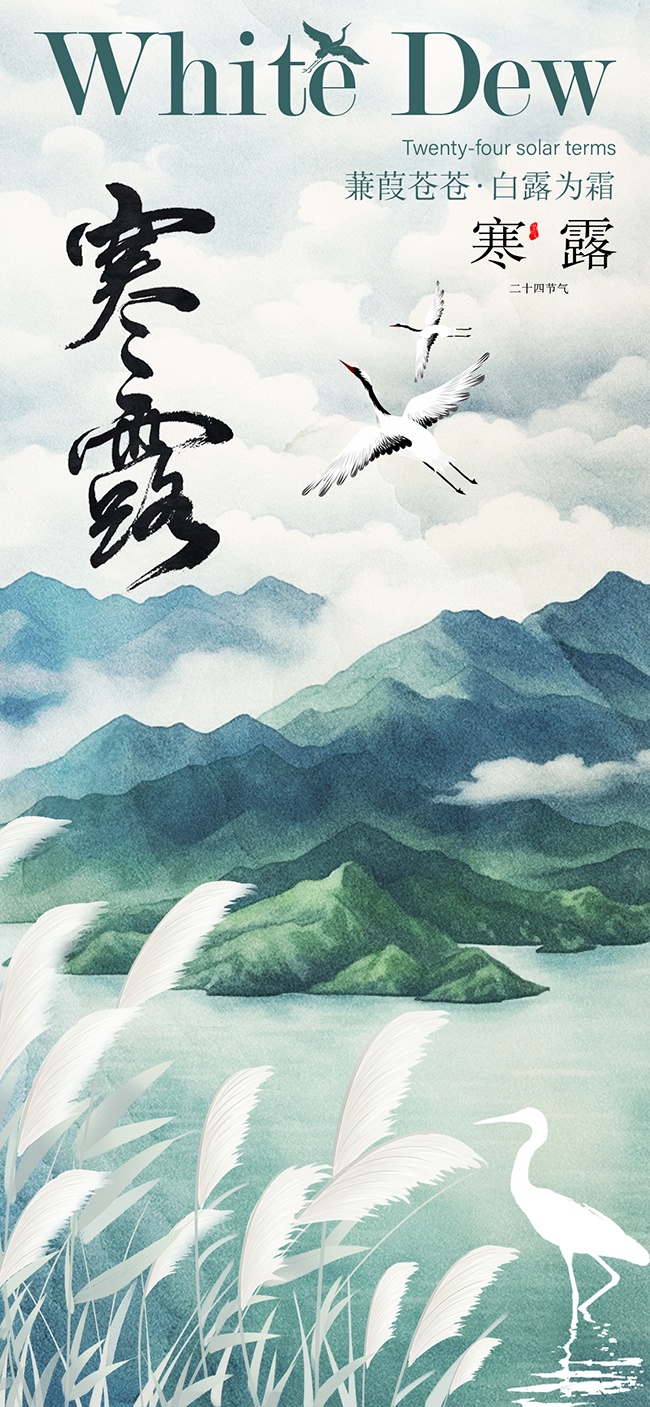 寒露节气宣传广告图片