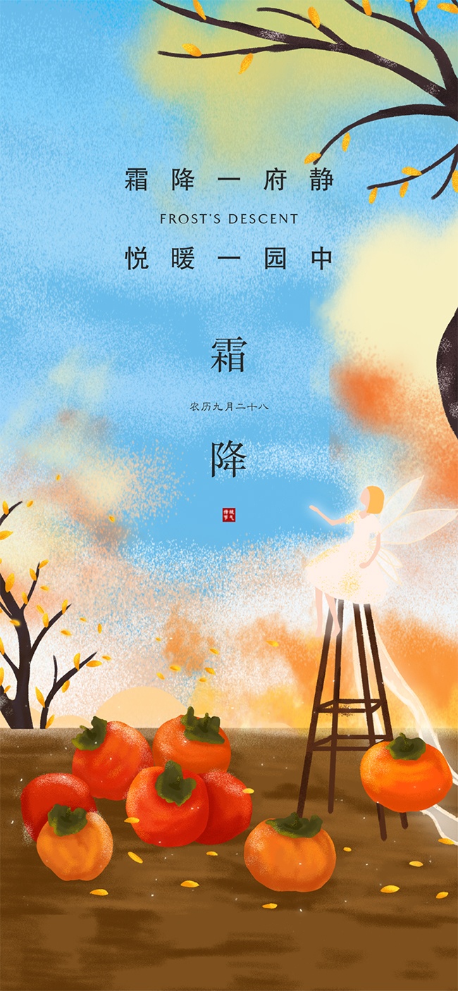 弥散风霜降时节宣传海报