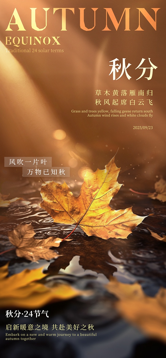 秋分节气宣传广告