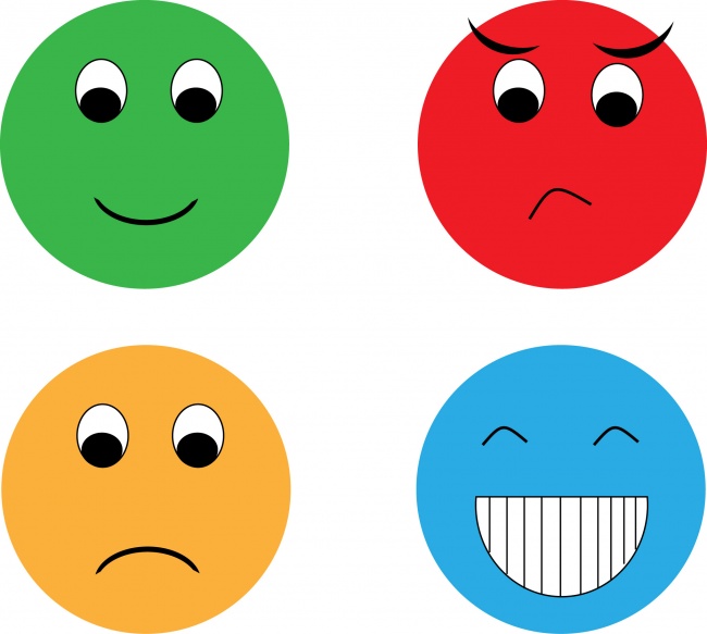 可爱卡通表情矢量插画图片