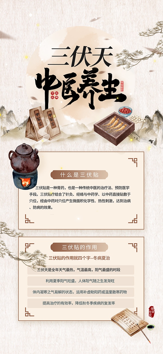 三伏贴中医养生展架