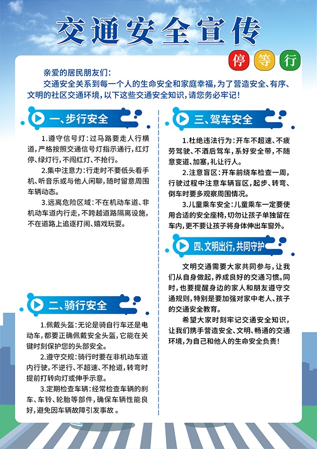 交通安全宣传海报