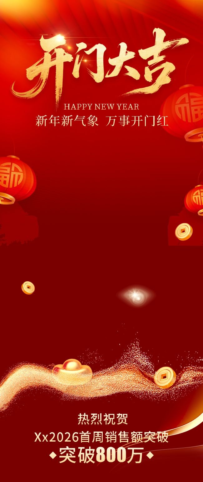 开门大吉海报图片素材下载