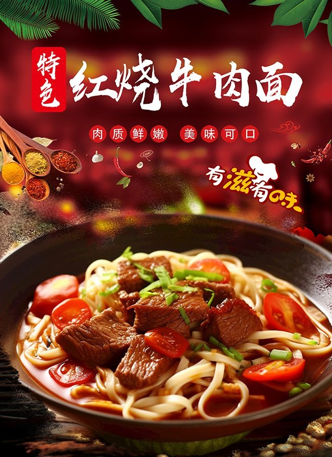 兰州牛肉面宣传海报