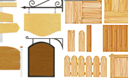 木纹与木板