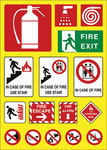消防标志矢量图