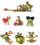创意3D青蛙高清图片