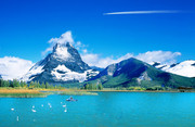 雪山图片 湖泊风景