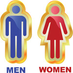 男女标志矢量图 性别标志