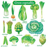 绿色蔬菜图片 蔬菜矢量素材  