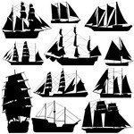 帆船矢量图 关于船的图片