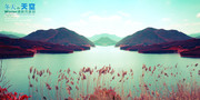 自然风景桌面背景 湖泊美景摄影图片