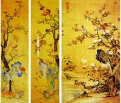 清代宫廷花鸟画图片