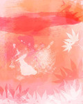 粉色枫叶背景素材