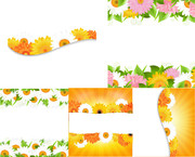 鲜花背景素材 花卉装饰墙图片