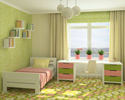 宽敞明亮儿童房间图片 简约室内装饰图