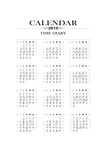 2013年日历矢量模板 带农历的蛇年月历表
