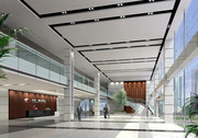 展览厅设计素材 3D建筑设计效果图