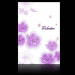 紫色花朵相册背景素材