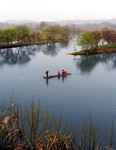 打渔的图片 湖泊景色摄影