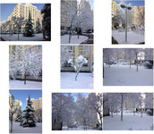 几张城市冬天雪景摄影图片