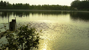 湖面景观摄影图片 可用于地产海报