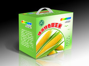 玉米包装盒模板 绿色环保包装设计