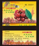 水果店会员卡设计模板 