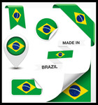 巴西世界杯标贴集合