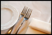西式餐具图片 盘子和叉