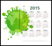 2015年环保年历模板