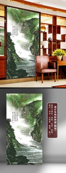 中国山水艺术画装饰效果图